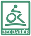 Logo ochranné známky Bez Bariér - registrované u Úřadu průmyslového vlastnictví v roce 2006 společnosti KAZUIST, spol. s r.o., Třinec.